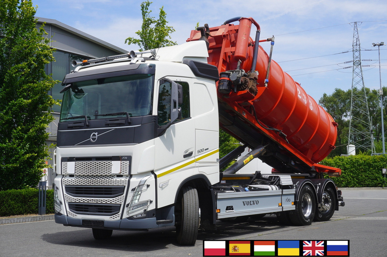 VOLVO Volvo FH 500 / Septic barrel 13000 l / Hook lift 21 t / 2022 / 3rd axle steered / 2 units - Cuba de purín: foto 1 VOLVO Volvo FH 500 / Septic barrel 13000 l / Hook lift 21 t / 2022 / 3rd axle steered / 2 units - Cuba de purín: foto 1