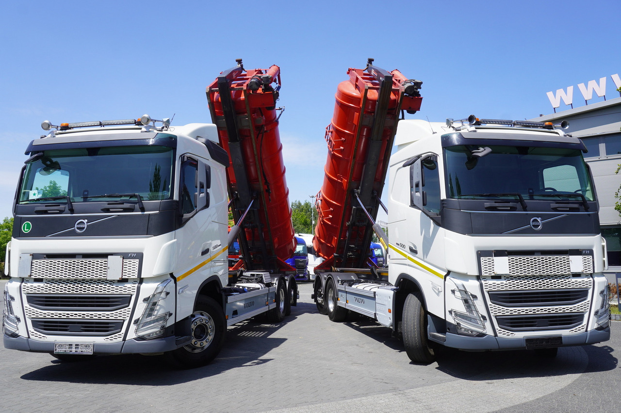 VOLVO Volvo FH 500 / Septic barrel 13000 l / Hook lift 21 t / 2022 / 3rd axle steered / 2 units - Cuba de purín: foto 2 VOLVO Volvo FH 500 / Septic barrel 13000 l / Hook lift 21 t / 2022 / 3rd axle steered / 2 units - Cuba de purín: foto 2