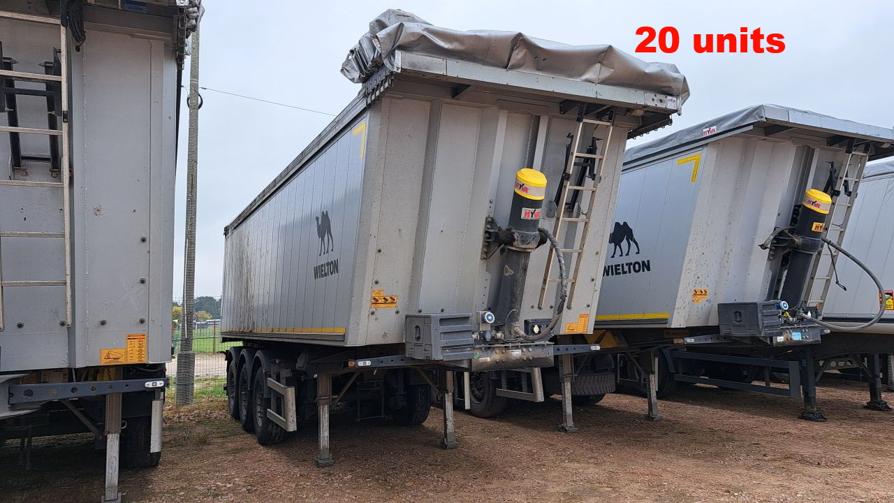 WIELTON NW-3 / weight 6.2 t / capacity 38m3 / Electrically folded roof / Teflon / 20 units, 2022 - Semirremolque volquete: foto 2 WIELTON NW-3 / weight 6.2 t / capacity 38m3 / Electrically folded roof / Teflon / 20 units, 2022 - Semirremolque volquete: foto 2