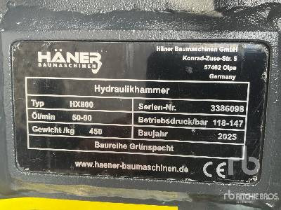 HAENER HX800 (Unused) - Martillo hidráulico: foto 5 HAENER HX800 (Unused) - Martillo hidráulico: foto 5