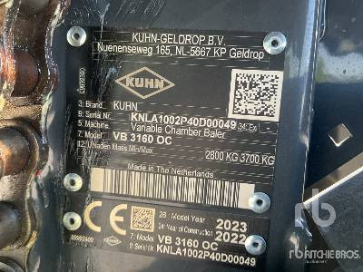 KUHN VB 3160 OC (Unused) - Rotoempacadora: foto 5 KUHN VB 3160 OC (Unused) - Rotoempacadora: foto 5