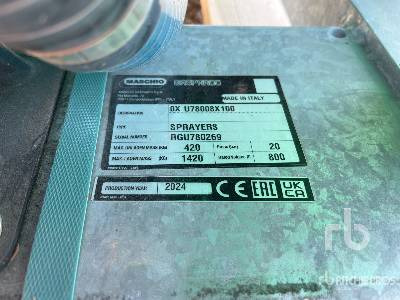 MASCHIO GASPARDO SAURO 800/10 10 m (Unused) - Pulverizador: foto 5 MASCHIO GASPARDO SAURO 800/10 10 m (Unused) - Pulverizador: foto 5