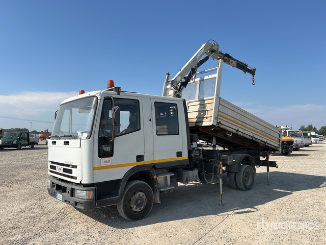 2002 Iveco Eurocargo 80E15 2002 PM 5022 2500 kg on Crew Cab Dump Truck with Crane - Desbrozadora de martillos/ Trituradora: foto 3 2002 Iveco Eurocargo 80E15 2002 PM 5022 2500 kg on Crew Cab Dump Truck with Crane - Desbrozadora de martillos/ Trituradora: foto 3