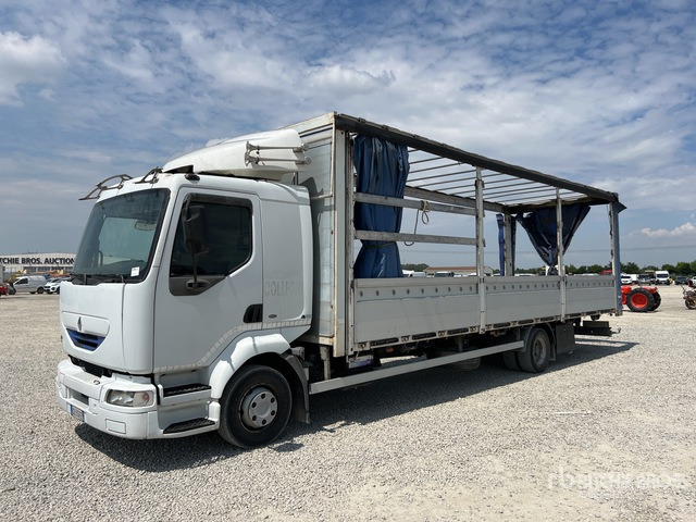 2002 Renault Midlum 4x2 Curtain Side Truck - Desbrozadora de martillos/ Trituradora: foto 1 2002 Renault Midlum 4x2 Curtain Side Truck - Desbrozadora de martillos/ Trituradora: foto 1