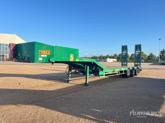 2006 ACTM S46315 Semi-Remorque Porte-Engins 3 Es ... Lowboy Trailer - Semirremolque góndola rebajadas: foto 1 2006 ACTM S46315 Semi-Remorque Porte-Engins 3 Es ... Lowboy Trailer - Semirremolque góndola rebajadas: foto 1