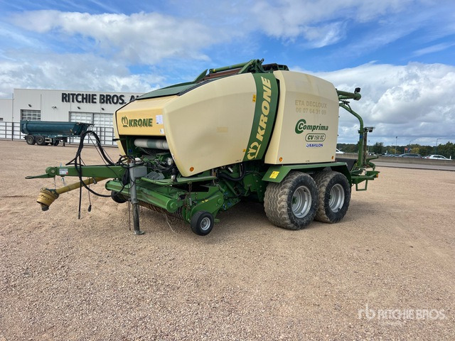 2012 Krone Comprima CV150XC Presse Enrubanneuse 2 Essieux T/A Round Baler - Rotoempacadora: foto 2 2012 Krone Comprima CV150XC Presse Enrubanneuse 2 Essieux T/A Round Baler - Rotoempacadora: foto 2