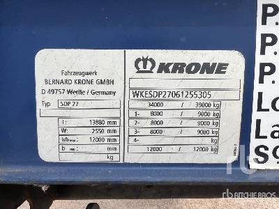 KRONE SDP27 Tri/A - Semirremolque plataforma/ Caja abierta: foto 5 KRONE SDP27 Tri/A - Semirremolque plataforma/ Caja abierta: foto 5