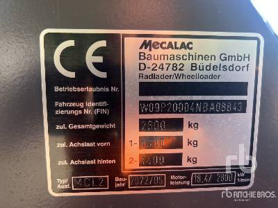 MECALAC MCL2 Chargeuse Compacte Sur Pneus (N ... - Minicargadora: foto 5 MECALAC MCL2 Chargeuse Compacte Sur Pneus (N ... - Minicargadora: foto 5