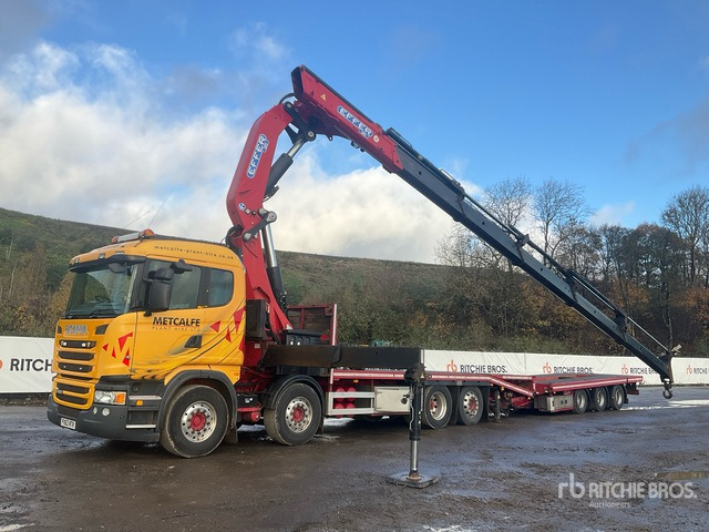 2013 Scania R480LB Effer 685/5S Crane - Beavertail T/A Sleeper Truck Tractor - Camión caja abierta: foto 3 2013 Scania R480LB Effer 685/5S Crane - Beavertail T/A Sleeper Truck Tractor - Camión caja abierta: foto 3