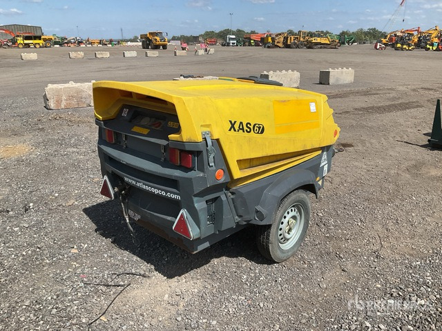 2016 Atlas Copco XAS67KD Mobile Air Compressor - Compresor de aire: foto 4 2016 Atlas Copco XAS67KD Mobile Air Compressor - Compresor de aire: foto 4