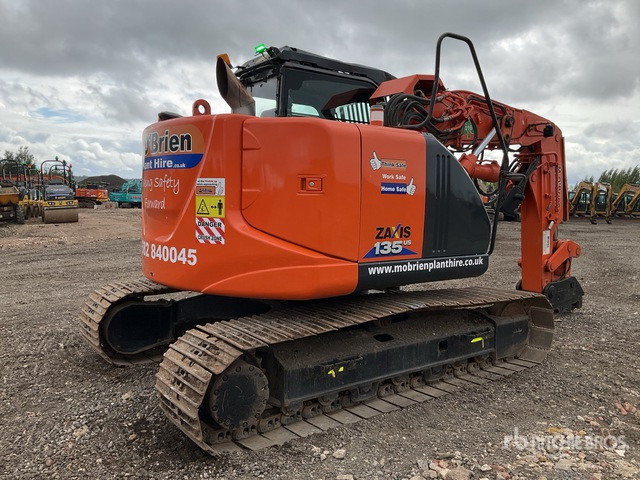 2016 Hitachi ZX135US-5B Tunnel Spec Tracked Excavator - Excavadora de cadenas: foto 4 2016 Hitachi ZX135US-5B Tunnel Spec Tracked Excavator - Excavadora de cadenas: foto 4