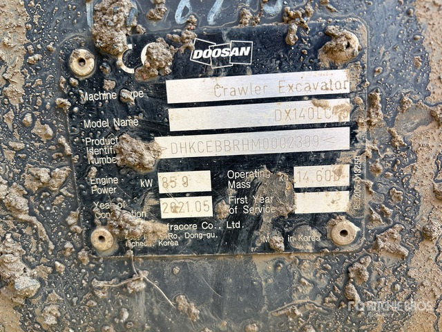 2021 Doosan DX140LC-5 Tracked Excavator - Excavadora de cadenas: foto 2 2021 Doosan DX140LC-5 Tracked Excavator - Excavadora de cadenas: foto 2