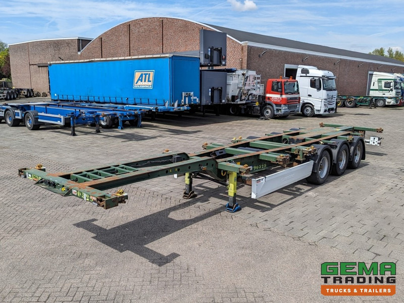 Krone SD 27 3-Assen BPW RearSlider - DrumBrakes - 5280kg (O1852) - Semirremolque portacontenedore/ Intercambiable: foto 1 Krone SD 27 3-Assen BPW RearSlider - DrumBrakes - 5280kg (O1852) - Semirremolque portacontenedore/ Intercambiable: foto 1