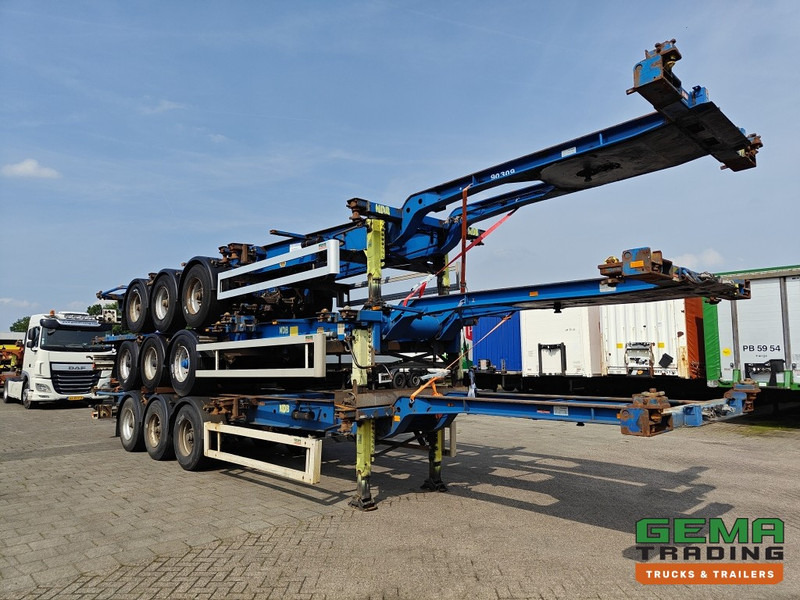 Krone SDC 27 3-assen BPW - DrumBrakes - 4700KG - 2x 20FT 1x 30FT 1x40FT - Package of 3 - NL kentekens - Semirremolque portacontenedore/ Intercambiable: foto 3 Krone SDC 27 3-assen BPW - DrumBrakes - 4700KG - 2x 20FT 1x 30FT 1x40FT - Package of 3 - NL kentekens - Semirremolque portacontenedore/ Intercambiable: foto 3