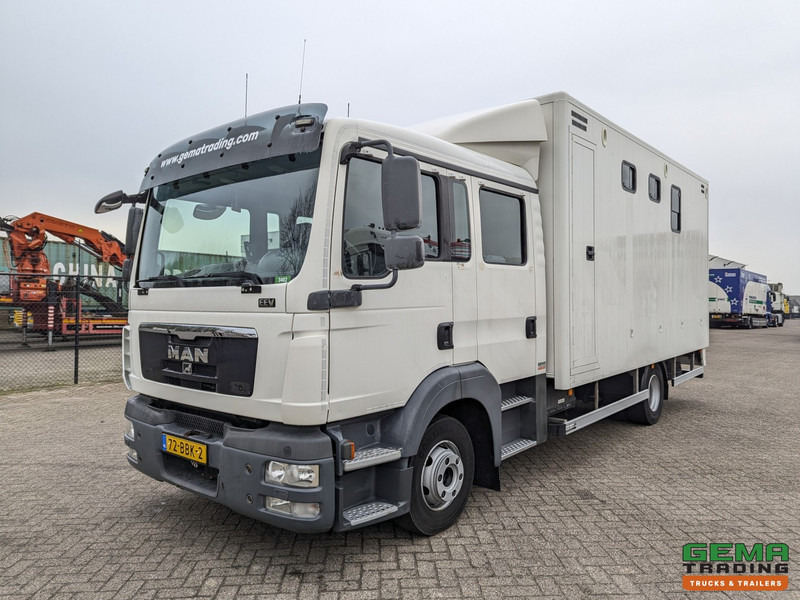 MAN TGL 12.180 4x2 DoKa 7 pers. Euro5 EEV - Paardenwagen 2-Paards - 147.000km! - MARGE - Camión para caballos: foto 3 MAN TGL 12.180 4x2 DoKa 7 pers. Euro5 EEV - Paardenwagen 2-Paards - 147.000km! - MARGE - Camión para caballos: foto 3