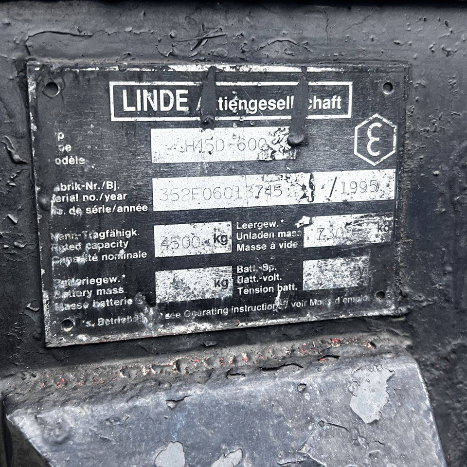 Carretilla elevadora diésel Linde H45D-600 (352): foto 19