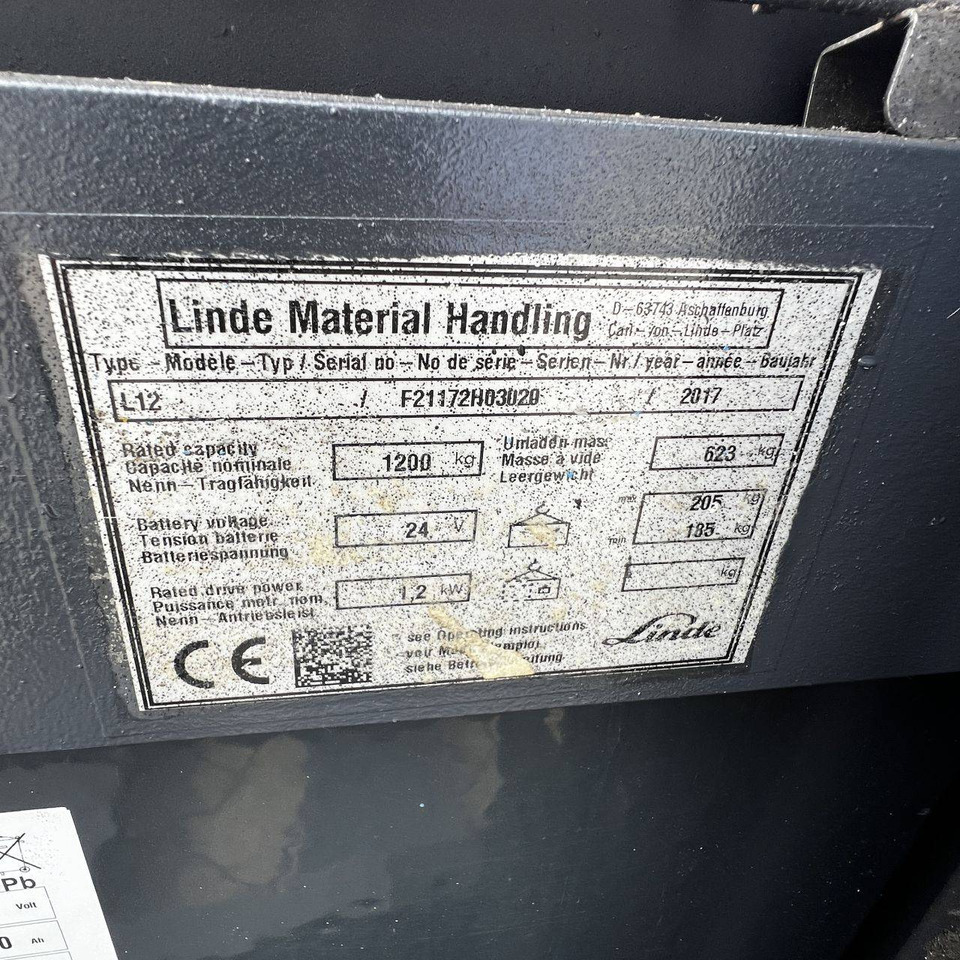 Apilador Linde L12 (1172): foto 17