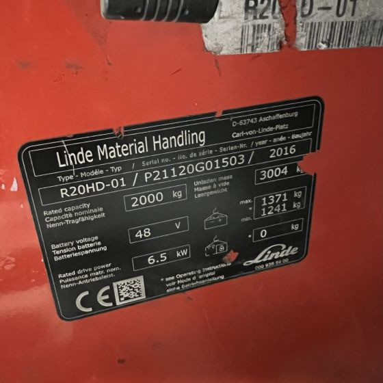 Linde R20 HD (1120) - Retráctil: foto 5 Linde R20 HD (1120) - Retráctil: foto 5