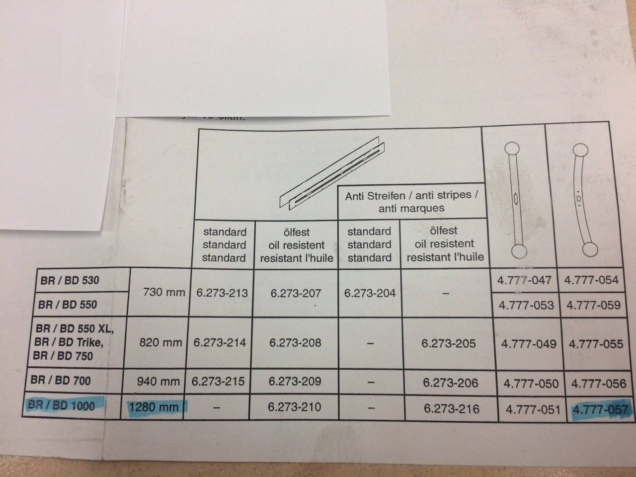 Suction bar curved, 1280mm - Recambio para Maquinaria de limpieza: foto 4 Suction bar curved, 1280mm - Recambio para Maquinaria de limpieza: foto 4