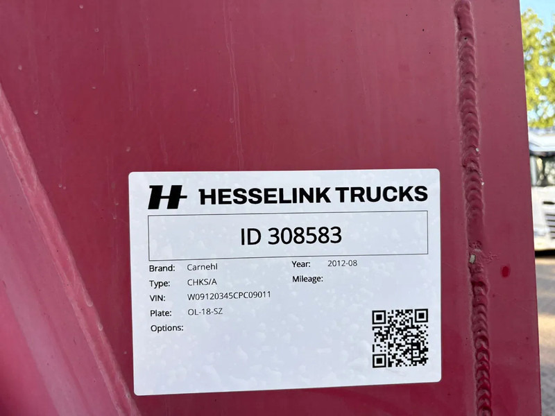 Semirremolque volquete Carnehl 60m3 10 tons assen, Stuuras, Bietenrek, nieuwe APK!: foto 12