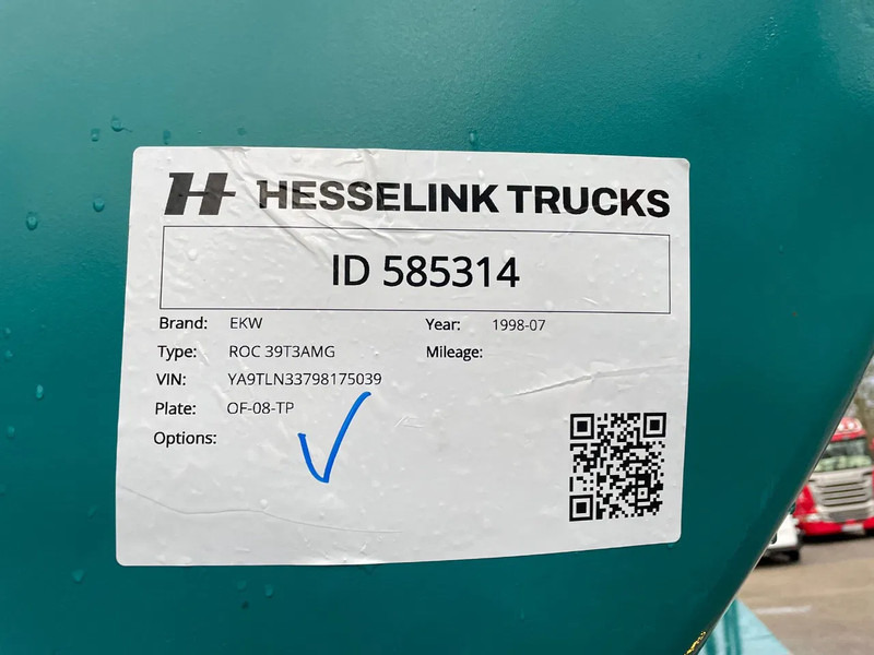 Semirremolque cisterna EKW 36m3 RVS Mestoplegger 2x Stuuras VMA Bemonstering Borger pomp: foto 11