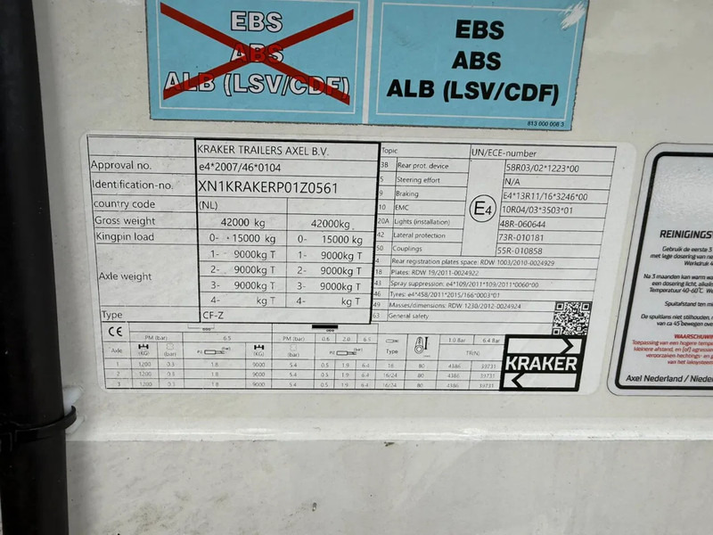Kraker CF-ISO Koel / Walkingfloor Thermo King SLX 400 Alcoa's - Semirremolque piso movil: foto 3 Kraker CF-ISO Koel / Walkingfloor Thermo King SLX 400 Alcoa's - Semirremolque piso movil: foto 3