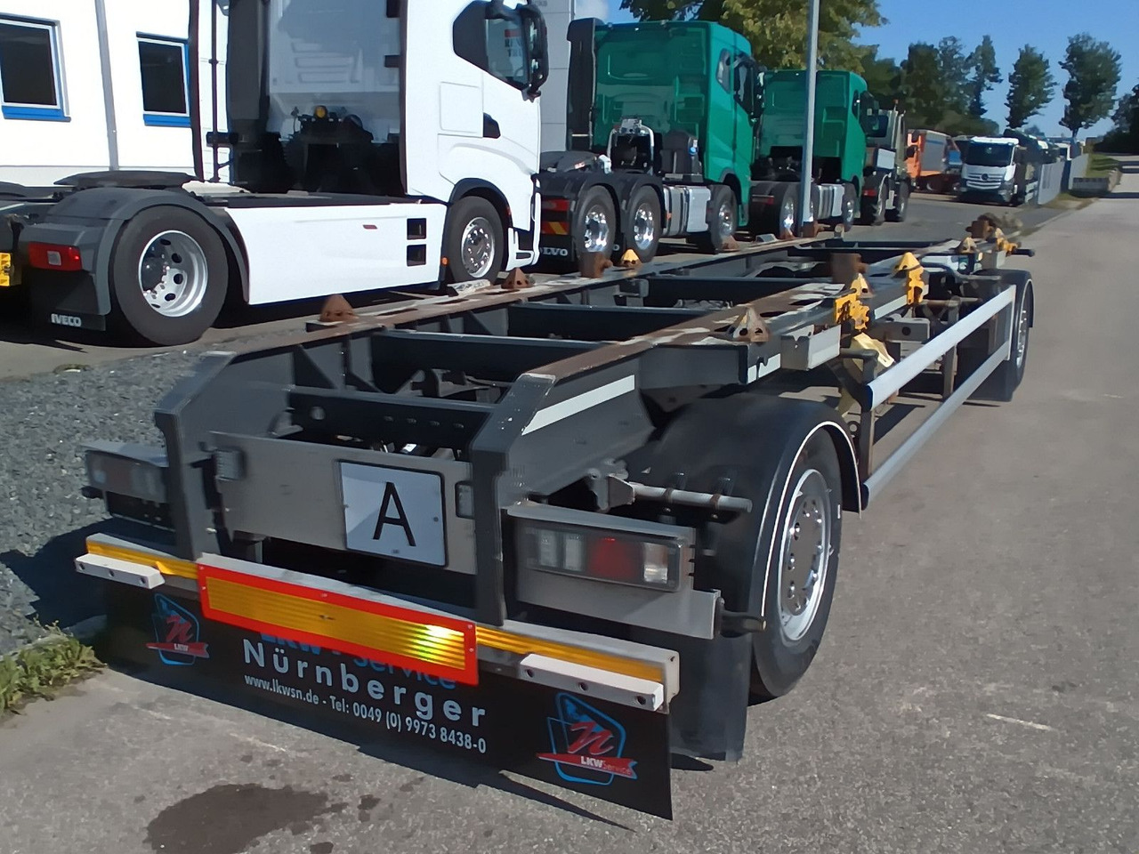 Hüffermann 2-A VARIO-CARRIER VERZINKT SAFETYFIX Reifen/TÜV - Remolque multilift/ Portacontenedores de cadenas: foto 5 Hüffermann 2-A VARIO-CARRIER VERZINKT SAFETYFIX Reifen/TÜV - Remolque multilift/ Portacontenedores de cadenas: foto 5