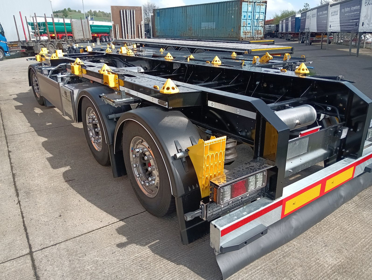 Hüffermann 3-A VARIO-CARRIER SAF NEU VERZINKT LiftAlufelgen - Remolque multilift/ Portacontenedores de cadenas: foto 2 Hüffermann 3-A VARIO-CARRIER SAF NEU VERZINKT LiftAlufelgen - Remolque multilift/ Portacontenedores de cadenas: foto 2