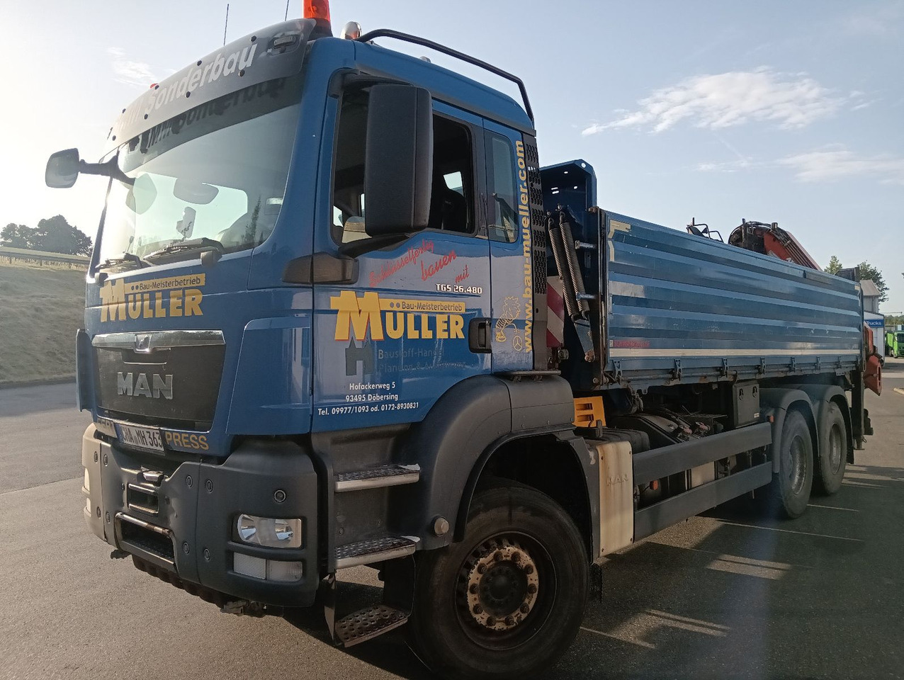 MAN TGS 26:480 6x4 EURO5 ATLAS 240.2E-A4 3-S-Kipper - Camión volquete, Camión grúa: foto 4 MAN TGS 26:480 6x4 EURO5 ATLAS 240.2E-A4 3-S-Kipper - Camión volquete, Camión grúa: foto 4