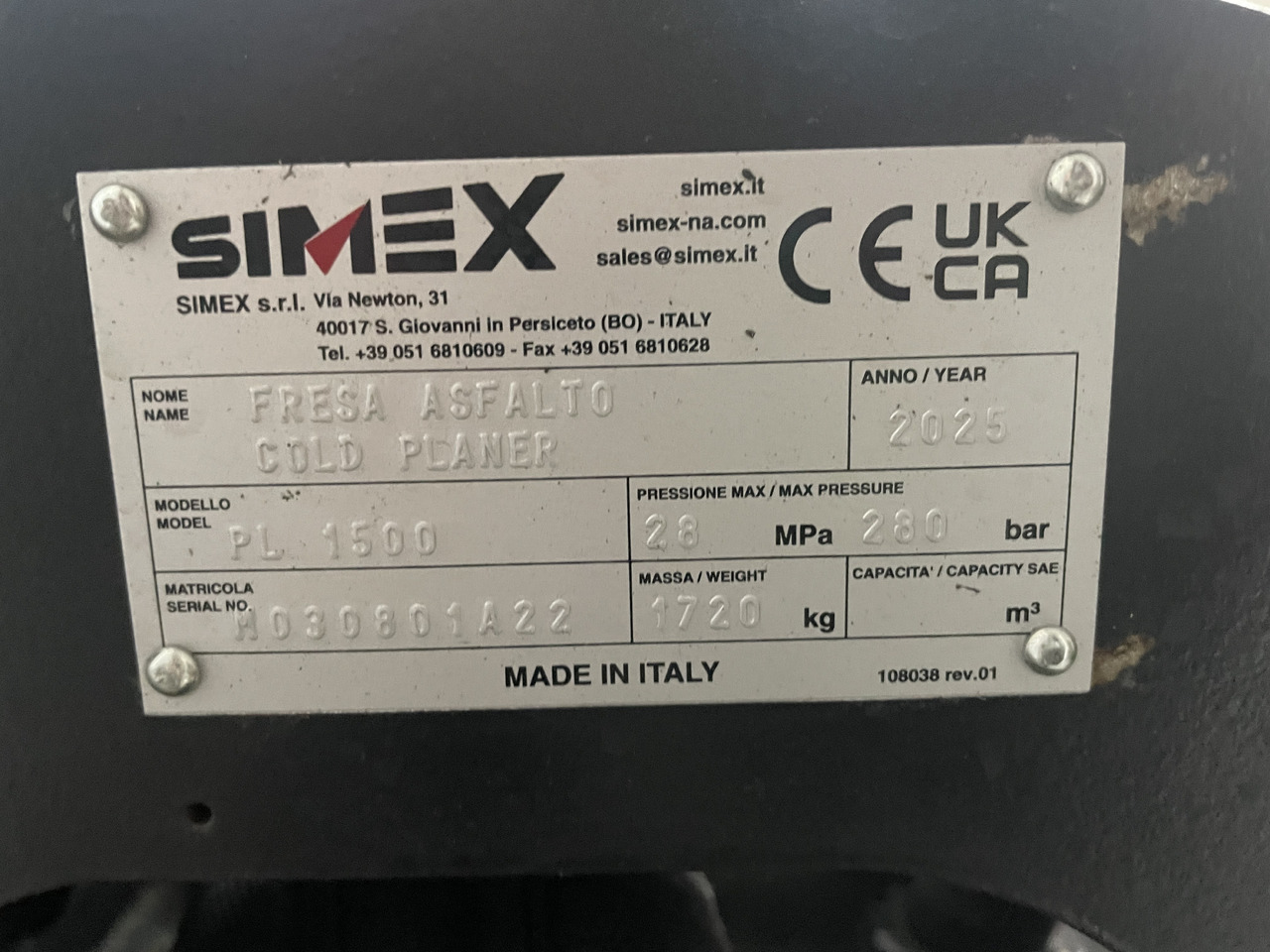 Fresadora en frío Simex PL1500: foto 7