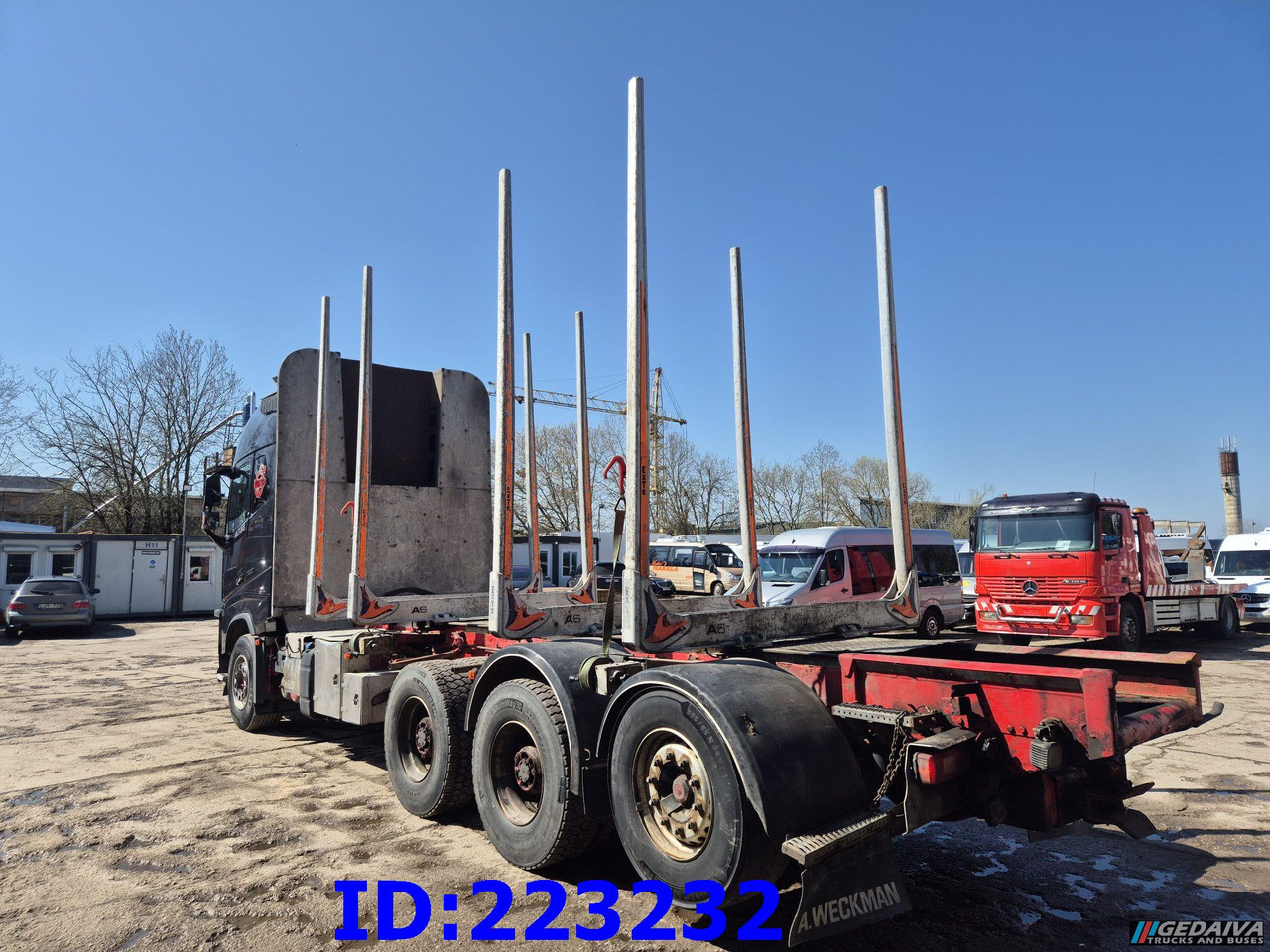 Camión forestal VOLVO FH16 700HP 8X4 Big Axles: foto 6