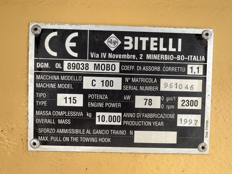 Compactador Bitelli C 100 (110768): foto 7