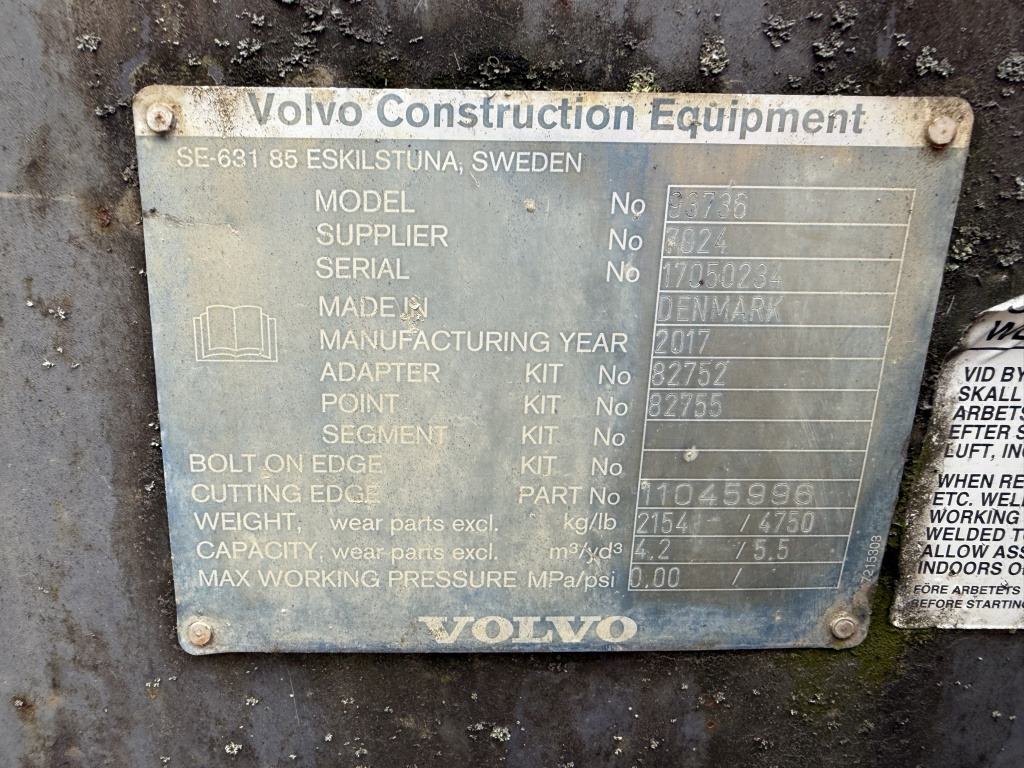 Volvo Schaufel 4,2 m³ (111756) - Cazo cargador: foto 3 Volvo Schaufel 4,2 m³ (111756) - Cazo cargador: foto 3