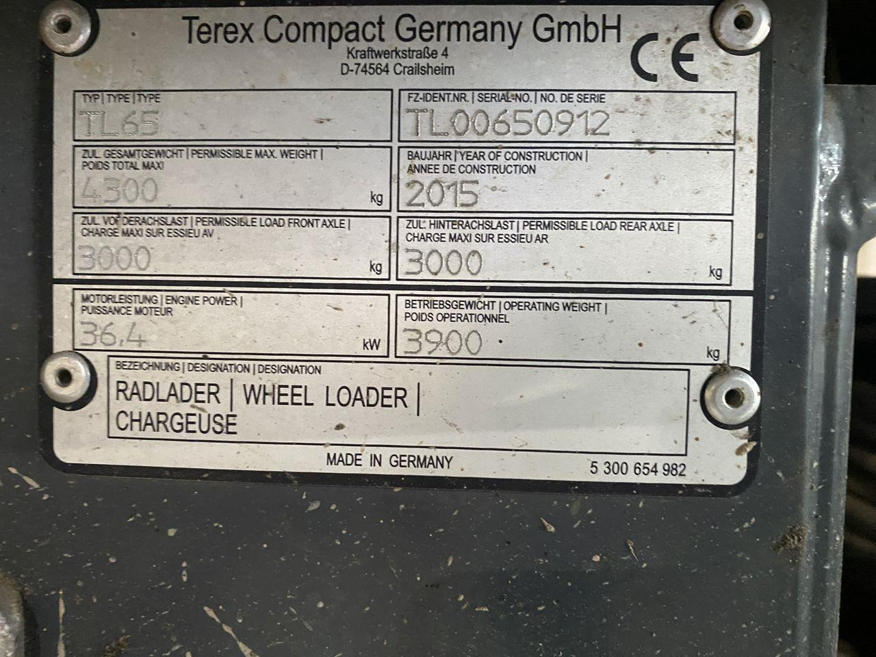 Terex TL65 - Cargadora articulada: foto 5 Terex TL65 - Cargadora articulada: foto 5