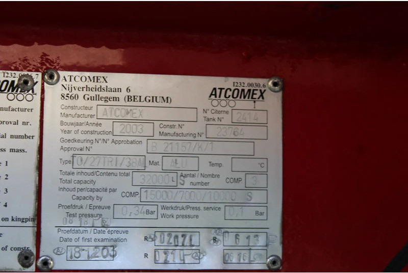Semirremolque cisterna Atcomex + 3 AXEL + 32.000 ltr  Fuel transport: foto 14