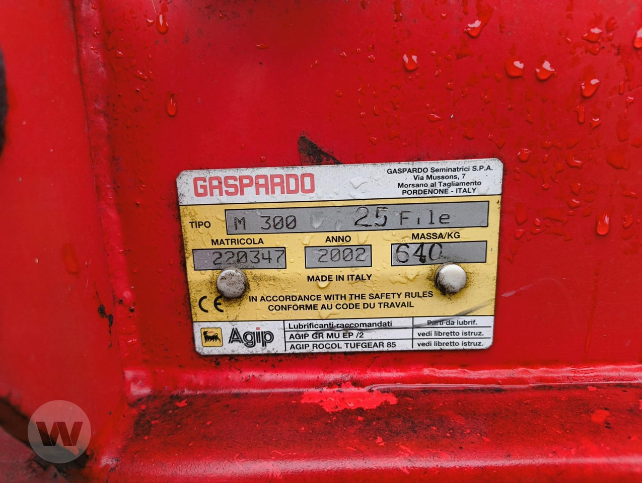 Gaspardo M 300 - Sembradora: foto 5 Gaspardo M 300 - Sembradora: foto 5