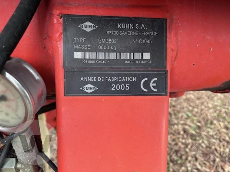 Kuhn GMD 802 Lift Control - Segadora: foto 5 Kuhn GMD 802 Lift Control - Segadora: foto 5