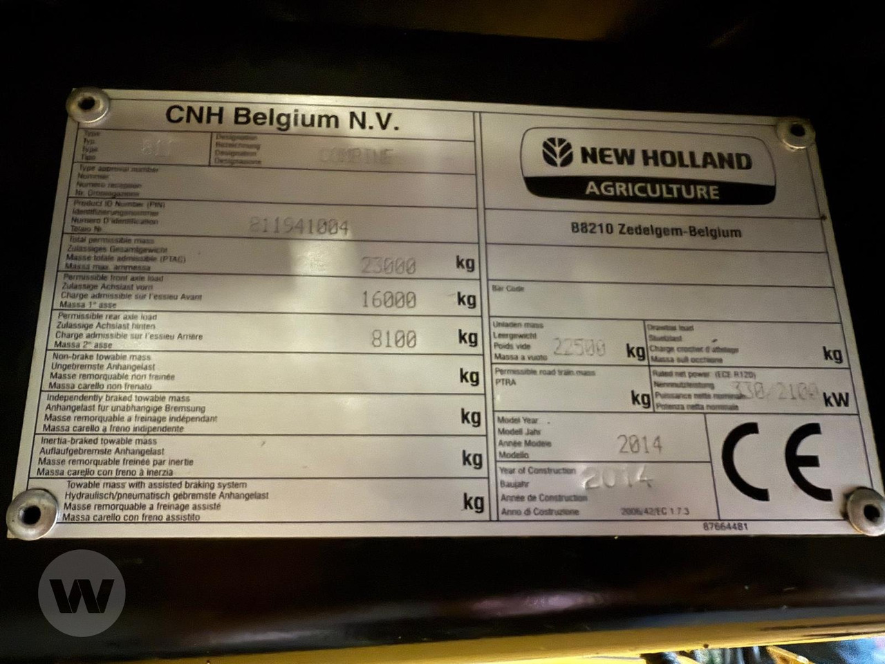 Leasing para New Holland CR 8080 New Holland CR 8080: foto 14