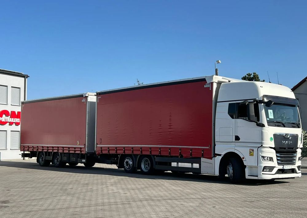 MAN TGX 26.470 z przyczepą Redos - Camión lona, Remolque con toldo: foto 2 MAN TGX 26.470 z przyczepą Redos - Camión lona, Remolque con toldo: foto 2