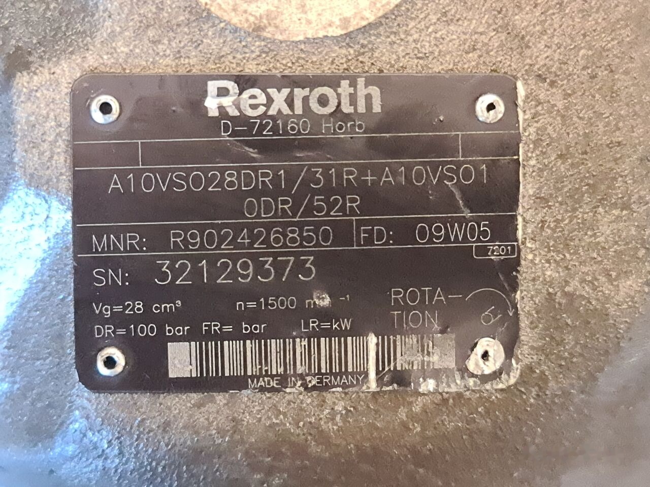 Rexroth D-72160 HORB - Bomba hidráulica para Camión: foto 5 Rexroth D-72160 HORB - Bomba hidráulica para Camión: foto 5