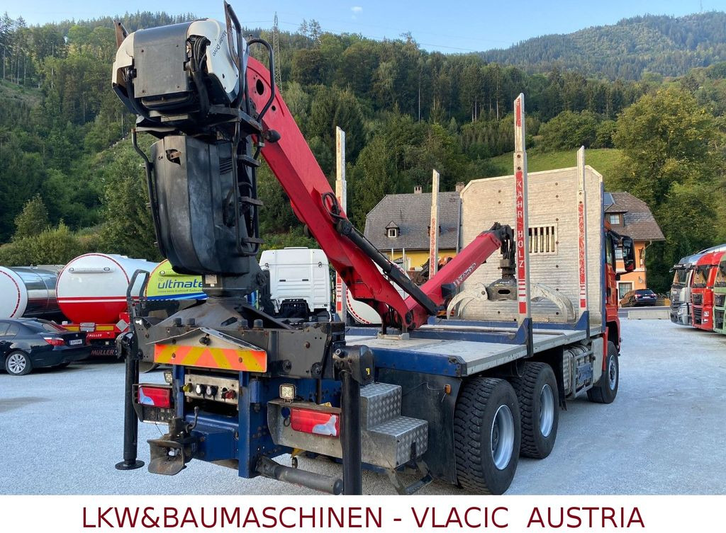Camión forestal, Camión grúa MAN TGS Holztransporter mit Kran Palfinger: foto 14