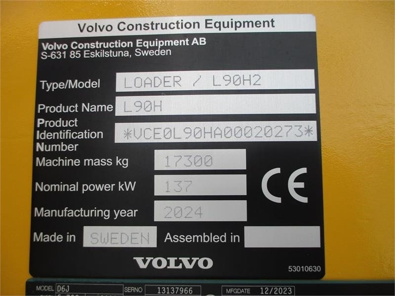 Volvo L90H H2 AGRICULTURE Dansk-maskine, Co-Pilot, LANG- - Cargadora de ruedas: foto 3 Volvo L90H H2 AGRICULTURE Dansk-maskine, Co-Pilot, LANG- - Cargadora de ruedas: foto 3