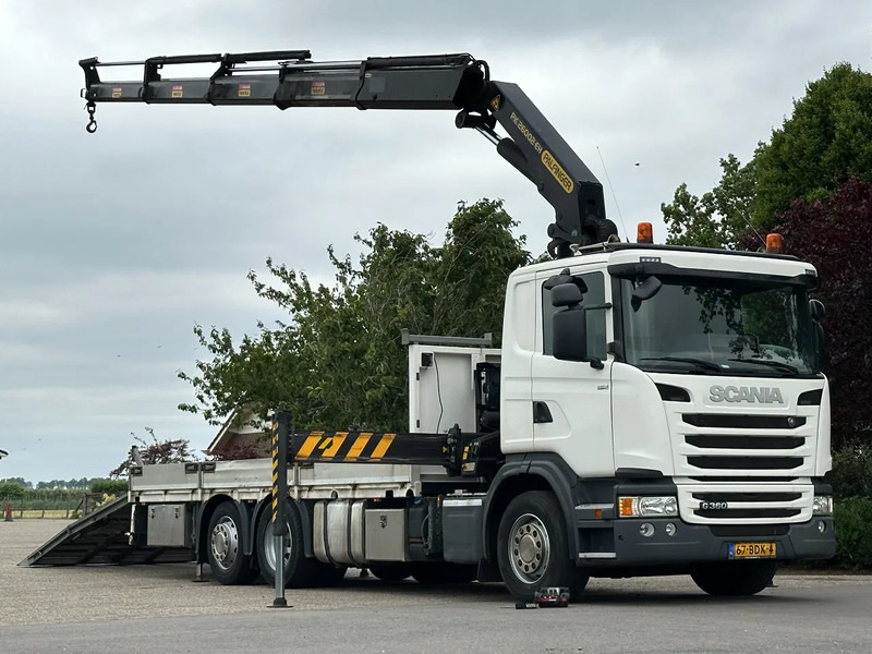 Scania G360 EURO6!!KRAAN/KRAN/MACHINE/MASCHINE/RAMPEN!!TRANSPORTER!LIER/WINCH!! - Camión portavehículos, Camión grúa: foto 1 Scania G360 EURO6!!KRAAN/KRAN/MACHINE/MASCHINE/RAMPEN!!TRANSPORTER!LIER/WINCH!! - Camión portavehículos, Camión grúa: foto 1