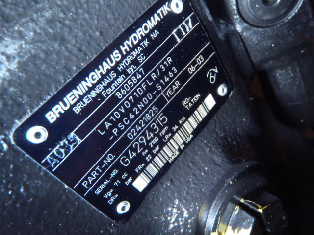 Brueninghaus Hydromatik LA10VO71DFLR/31R-PSC42N00-S1463 - - Bomba hidráulica para Maquinaria de construcción: foto 3 Brueninghaus Hydromatik LA10VO71DFLR/31R-PSC42N00-S1463 - - Bomba hidráulica para Maquinaria de construcción: foto 3