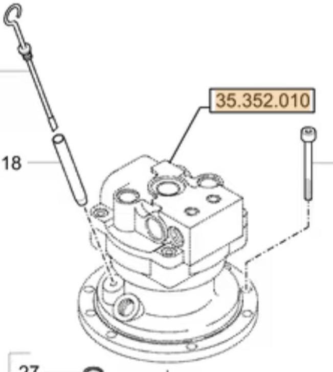 Case 31M9-10152SG8 - 31M9-10152 - Reductor de giro para Maquinaria de construcción: foto 1 Case 31M9-10152SG8 - 31M9-10152 - Reductor de giro para Maquinaria de construcción: foto 1