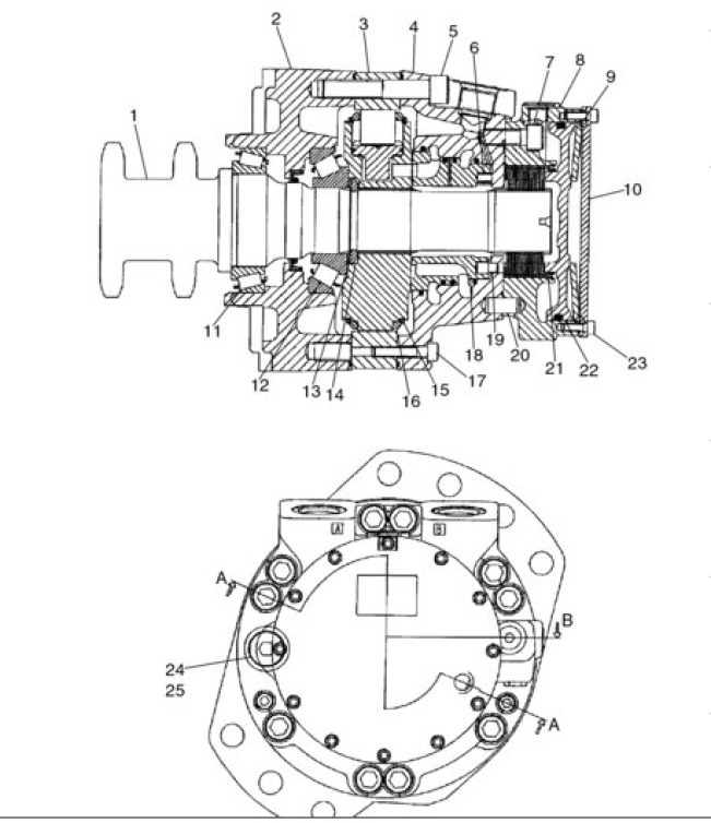 Case 87035343R - Motor hidráulico para Maquinaria agrícola: foto 1 Case 87035343R - Motor hidráulico para Maquinaria agrícola: foto 1