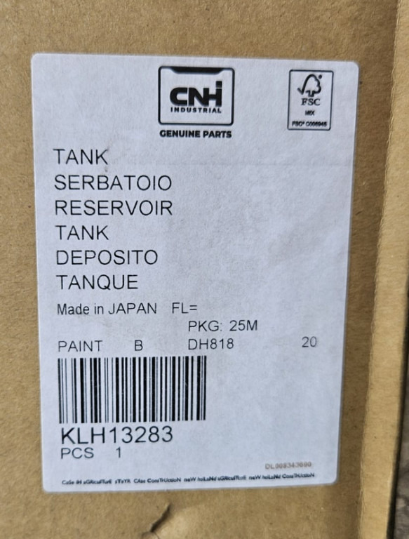 Case KLH13283 - Depósito de combustible para Maquinaria de construcción: foto 2 Case KLH13283 - Depósito de combustible para Maquinaria de construcción: foto 2