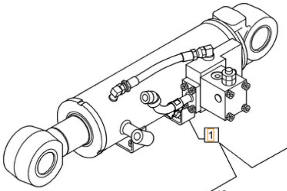 Case KMV25500 - Cilindro hidráulico para Maquinaria de construcción: foto 1 Case KMV25500 - Cilindro hidráulico para Maquinaria de construcción: foto 1