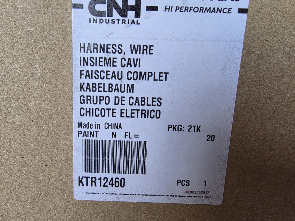 Case KTR12460 - Cables/ Alambres para Maquinaria de construcción: foto 1 Case KTR12460 - Cables/ Alambres para Maquinaria de construcción: foto 1