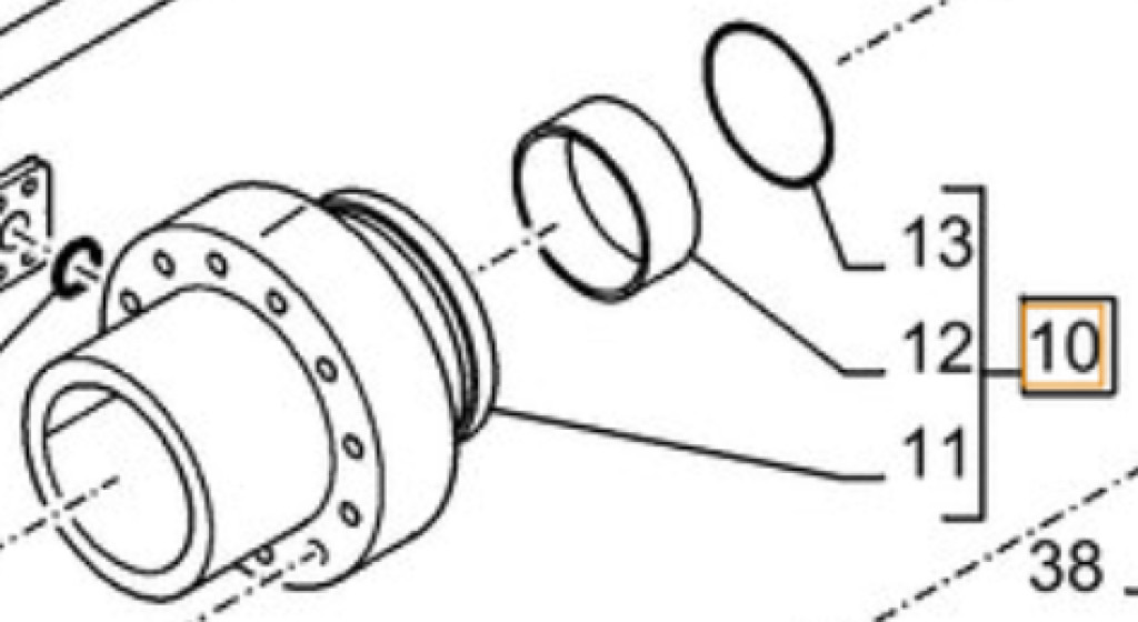 Case LU003630 - Cilindro hidráulico para Maquinaria de construcción: foto 1 Case LU003630 - Cilindro hidráulico para Maquinaria de construcción: foto 1